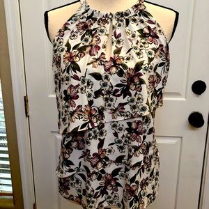 WHBM Ladies layered halter top. Size XS